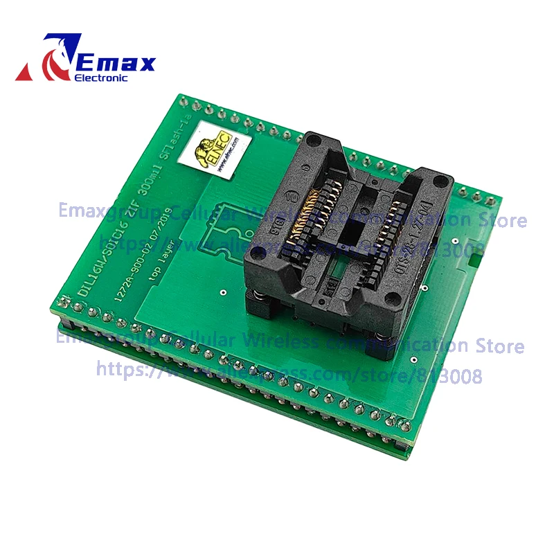 ELNEC DIL16W/SOIC16 ZIF 300mil SFlash-1a (الطلب. لا. 70-1272A) مقعد اختبار IC مقعد اختبار مقبس اختبار مقعد البرمجة