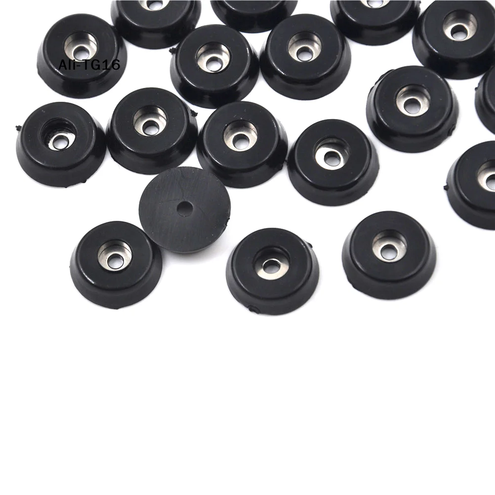 

【Ty2】【T6G1】20Pcs/Lot 2026 New Black Rubber Desk Table Chair Furniture Feet Leg Pad Floor Protector for DIY Furniture Replacement