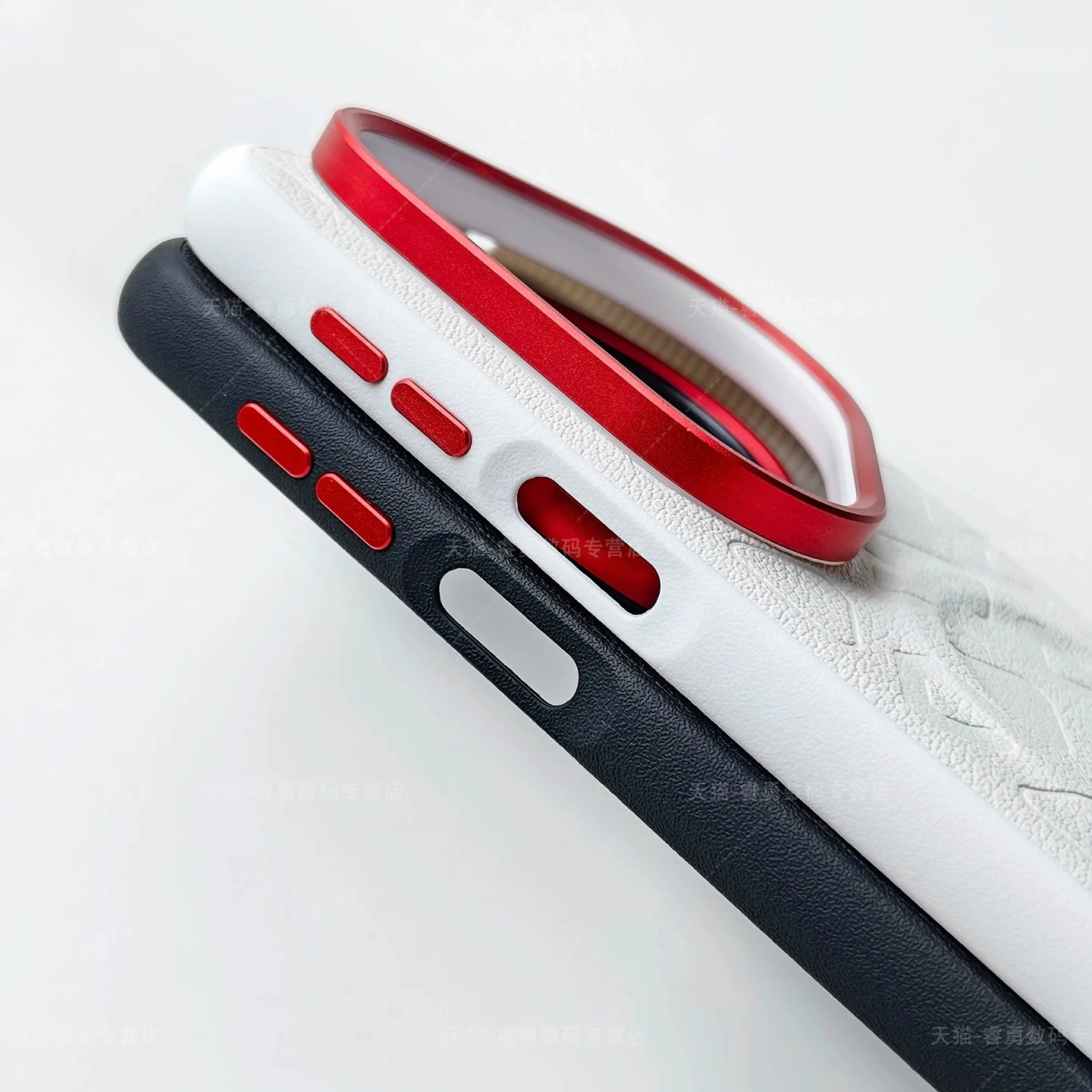 Etui Magsafe z trójkątną teksturą, magnetyczne, skórzane, odporne na upadki, do HUAWEI Pura 90S Pro Max 80 70 Ultra 80 70 Pro, Funda — zdjęcie produktu 3