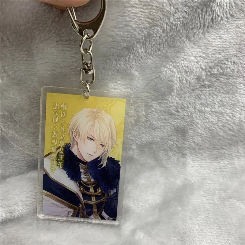 Anime Keychain Sariel Noir Silvio Ricci Acrylic Keyring Strap Figure Hanging Accessories 6cm