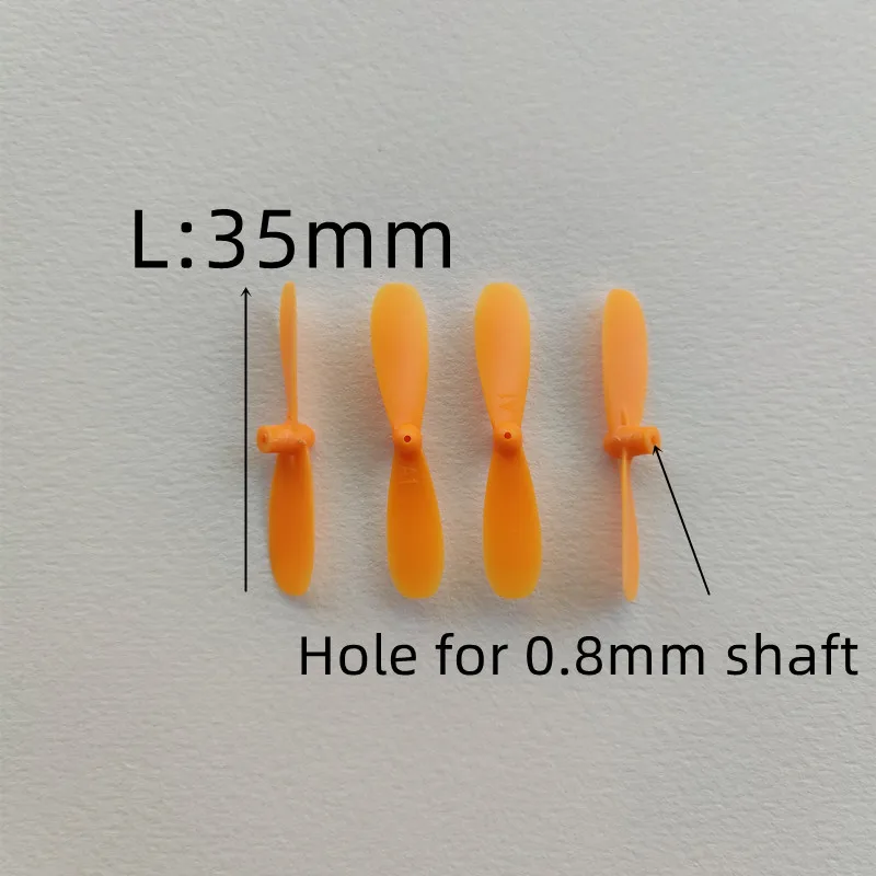 35mm 2-Blade Mirco Props PC Propeller 0.8mm for RC mini Drones Quadcopter 615 Motors