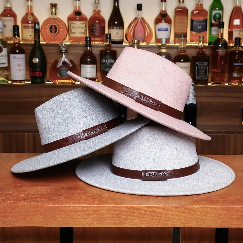 2026 Fall Winter Wool Felt Fedora Hat Women Two Tone Dragon Phoenix New