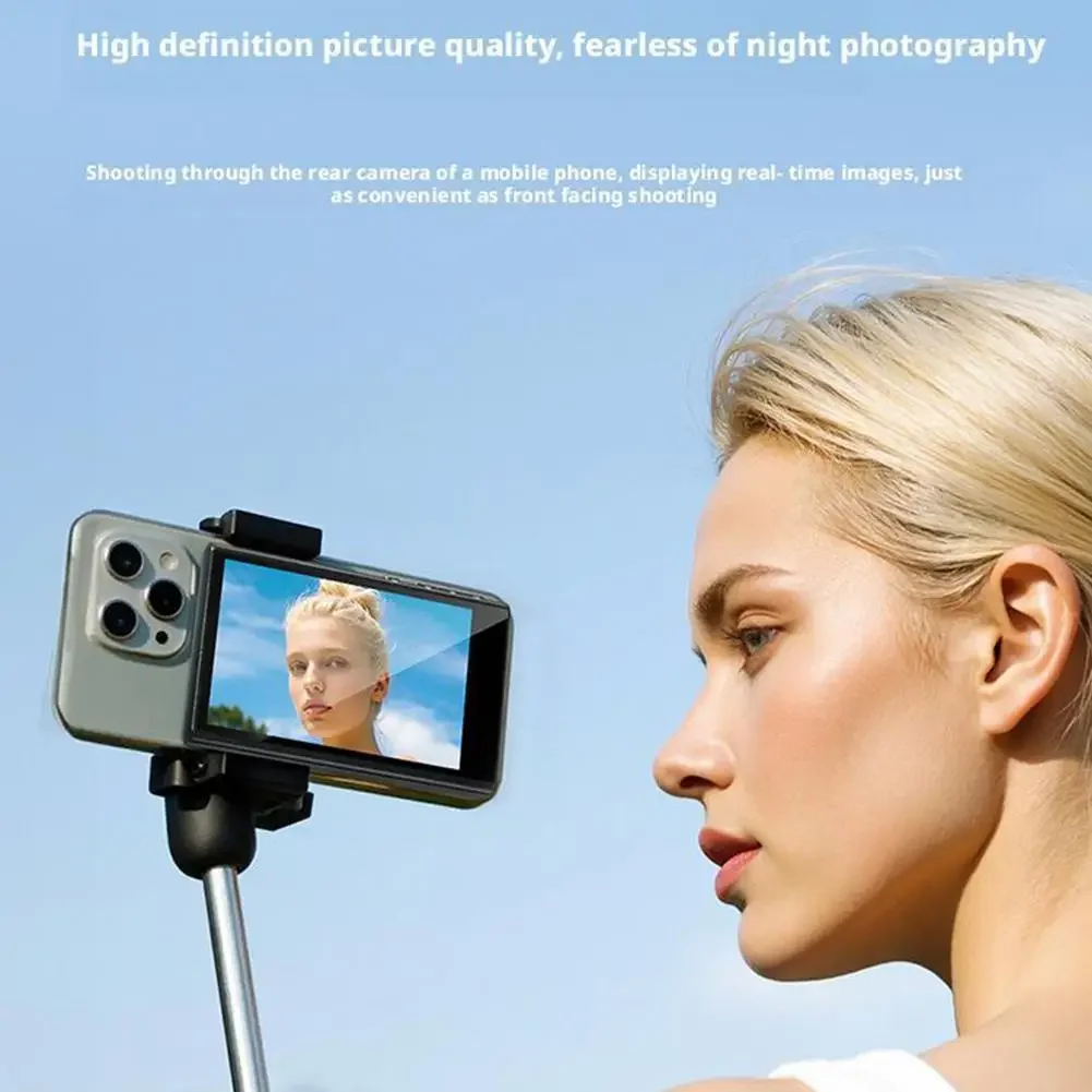 Magnetic Phone Rear Selfie Screen Projector 1080P 3.97-inch HD Screen 50 Meter Ultra Long Wireless Connection For Vlog Live