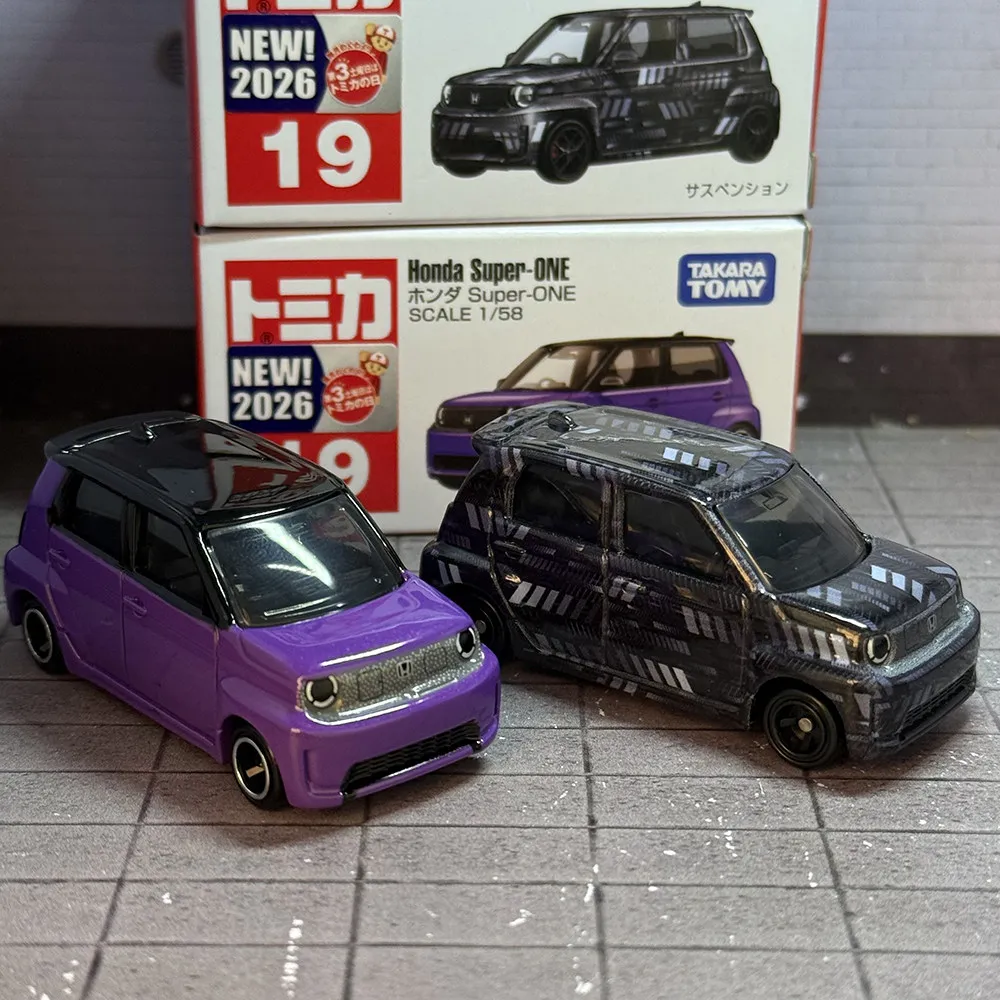 Takara Tomy Tomica No.19 Honda Super-ONE 1/58 Diecast Alloy Mini Car Model Metal Vehicle Collectible Display Toy Birthday Xmas