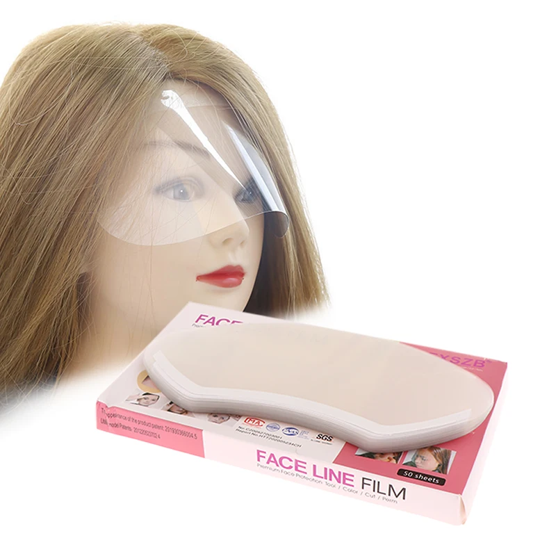 30pcs Hairdressing Eye Mask Transparent Eye Shield Kit Dye Perm Face Cover Bangs Protection Guard Mask