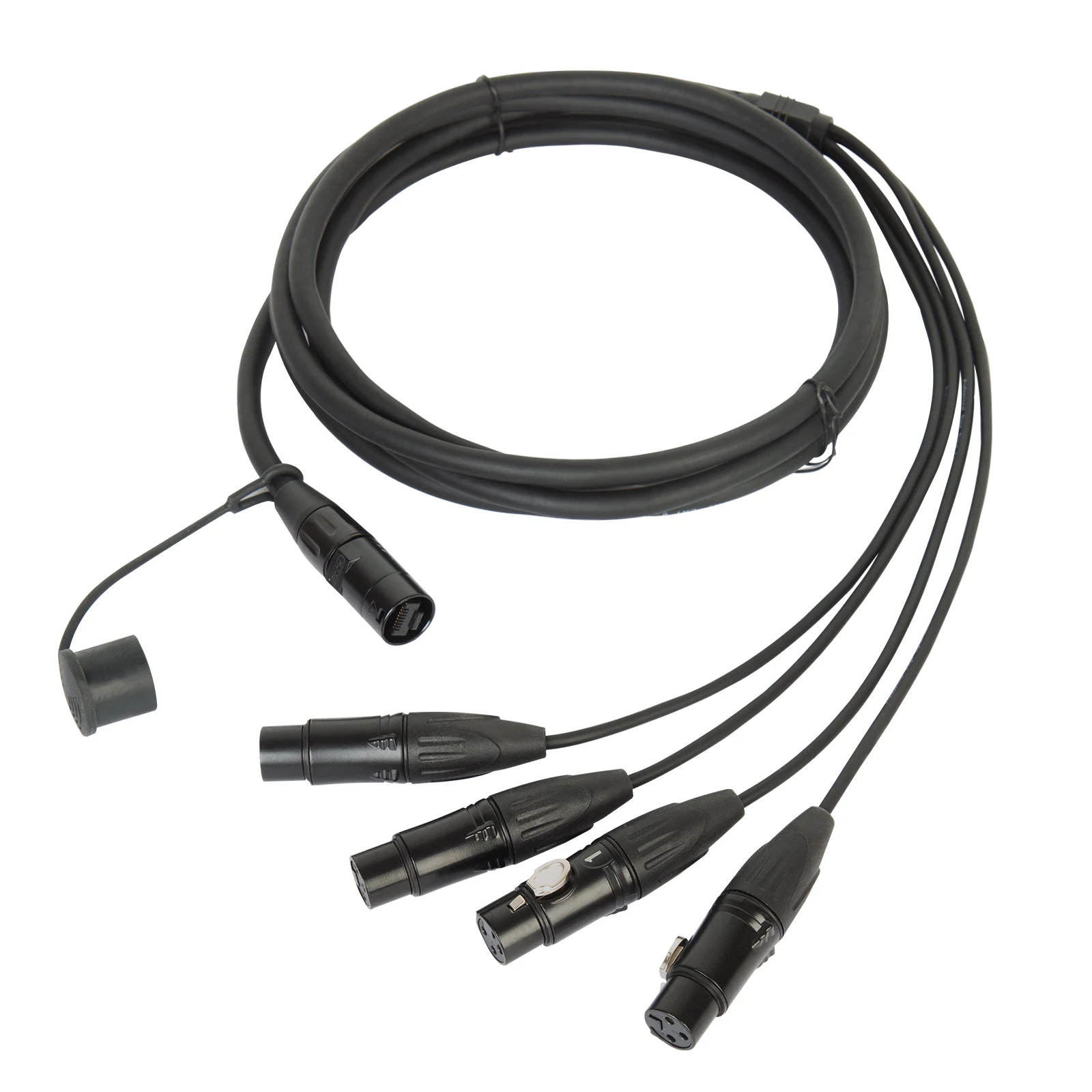 

yinyu Professional Audio Snake Cable RJ45 to 4-Channel XLR Female Connector for Stage Equipment