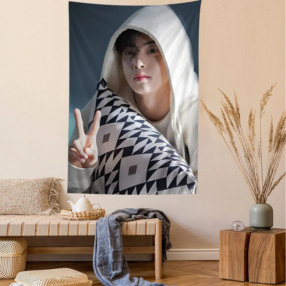 Korea Cha Eun Woo Wall Tapestry Home Decoration hippie bohemian decoration divination INS Home Decor