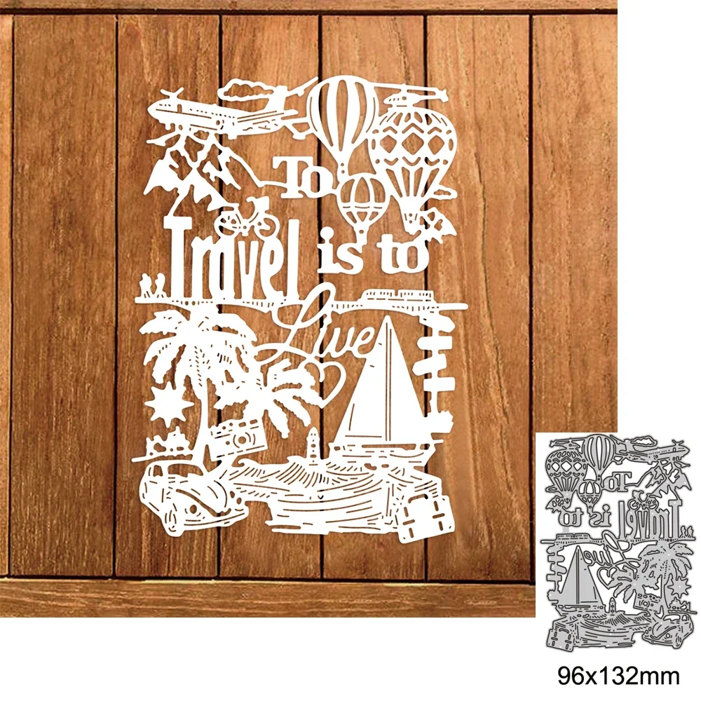 

Путешествие по миру, металлические трафареты для резки, трафареты для скрапбукинга, декоративное тиснение, шаблон для высечки ручной работы