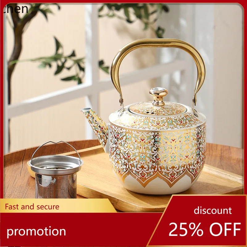 

Hxl stainless steel kettle - large capacity tea kettle & infuser