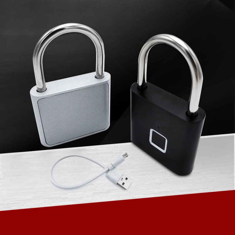 

Intelligent Fingerprint Padlock Outdoor WaterProof Rust-Proof Padlock Electronic Padlock Door Anti-Theft Password lock Cabinet