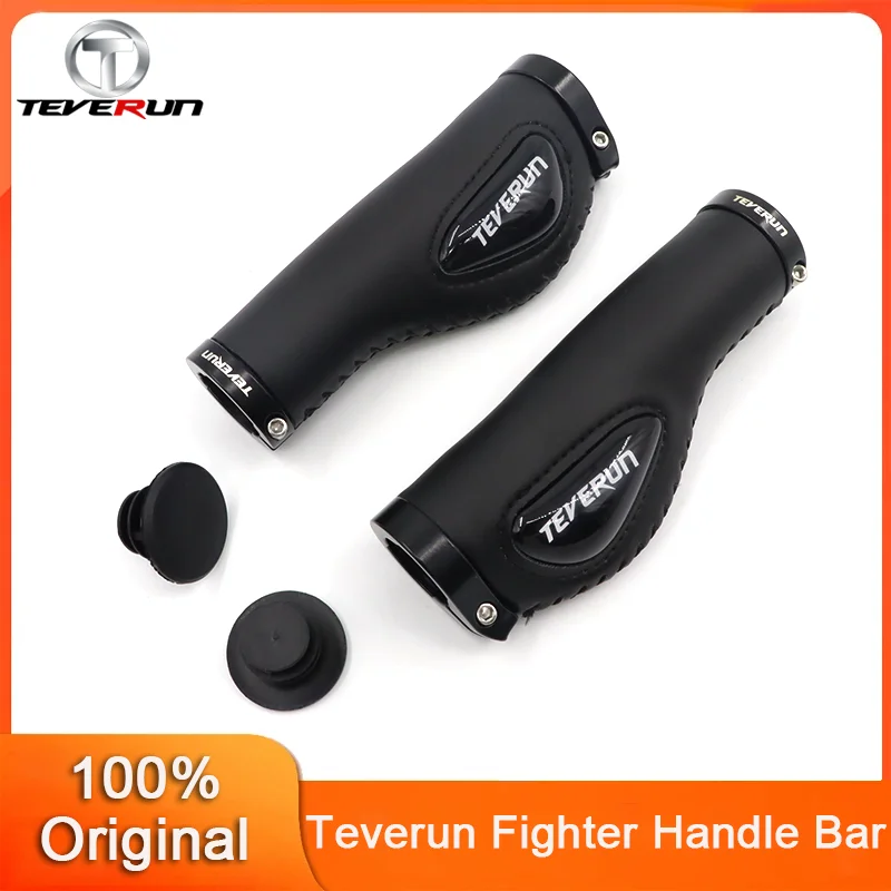 Punho de borracha original Teverun para guidão de scooter elétrica Teverun Fighter mini/Fighter Supreme/7260R/Fighter 11/11+ ﻿