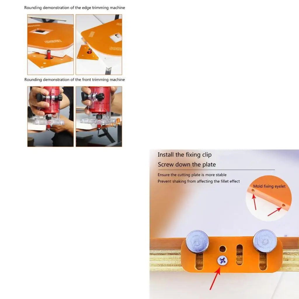 

652F Шаблоны радиусных фрезерных станков Jig R200 R30 R60 Шаблон угла для деревообработки