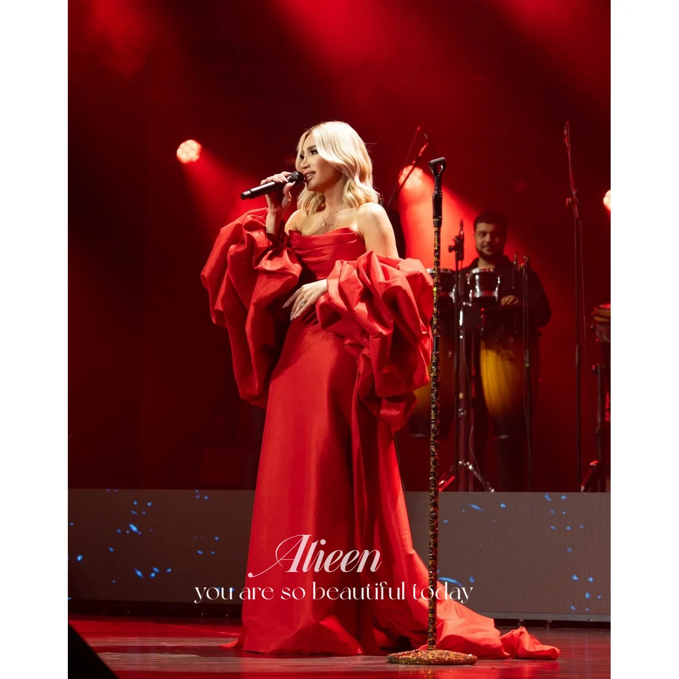 

Aileen Satin Strapless Red Straight Evening Dress 2026 Prom Dress Formal Evening Robes de Soirée Elegant Women's Draped Gown