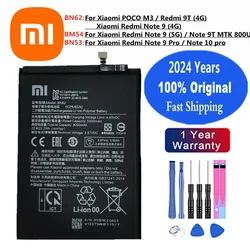 2024 Year Original Xiao mi Battery For Xiaomi Redmi Note 10 9 Pro / 9 (5G) / 9T MTK 800U / Redmi 9T 9 (4G) POCO M3 Phone Bateria