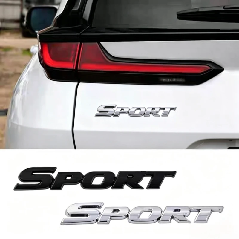 1/2PCS Sporty Design for Car Stickers; the Logo Features a 3D Metal Design and Can Be Installed on the Rear Side Door of the Car