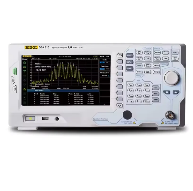 

RIGOL DSA815 DSA815-TG Sweep Type Spectrum Analyzer 9kHz to 1.5GHz 10Hz to 1MHz Resolution Bandwidth for Electronic Components