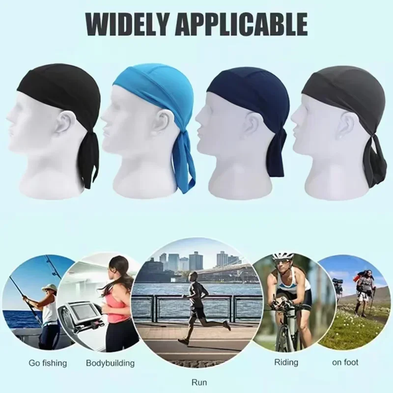 MTB Riding Men Quick-dry Ciclismo Pirate Cap Headscarf Women Outdoor Sport Cycle Bandanas Running Headband Anti Sweat Hat Scarf