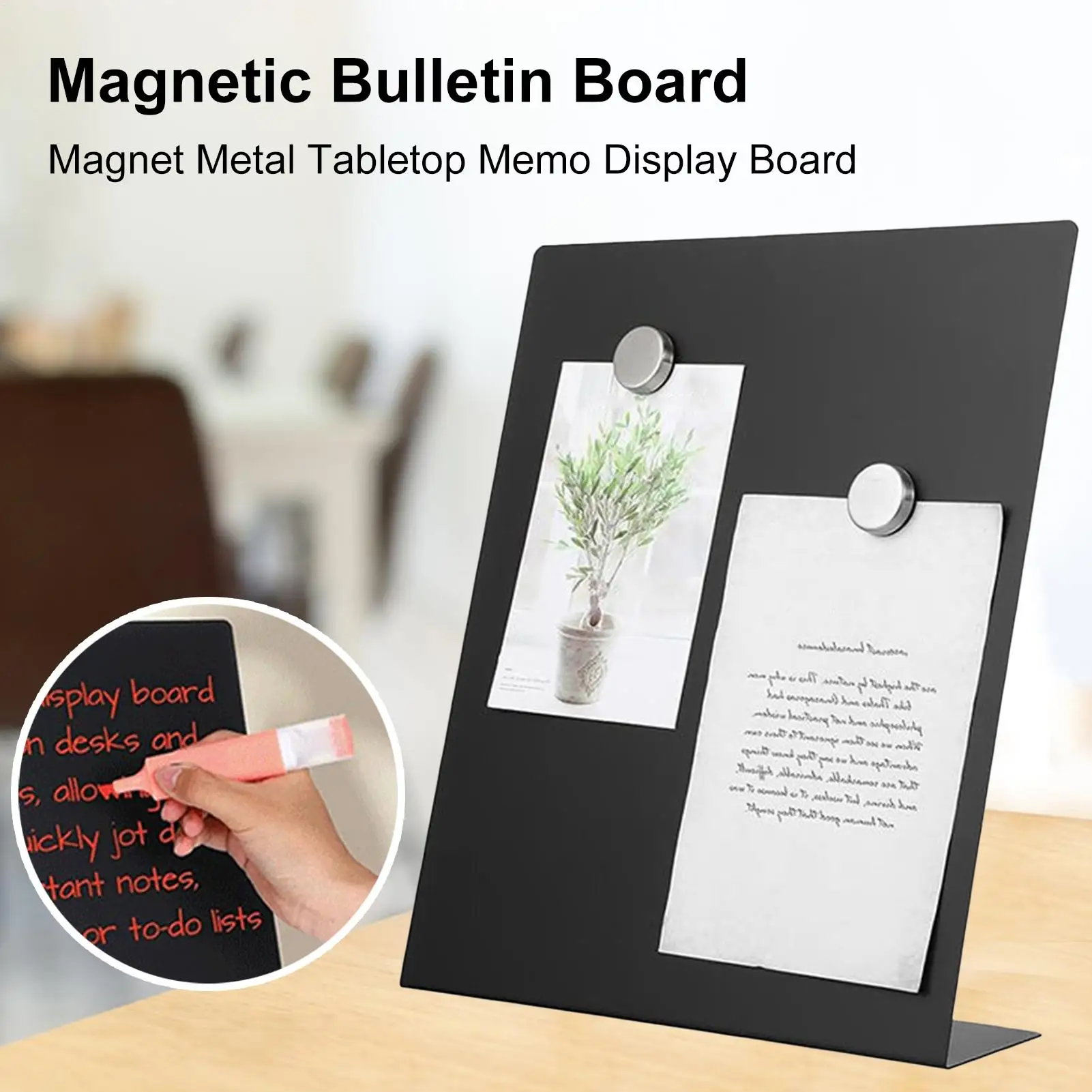 Magnetic Bulletin Board Stainless Steel Metal Memo Board Multifunctional Vertical Whiteboard For Desk Meeting Classroom Home