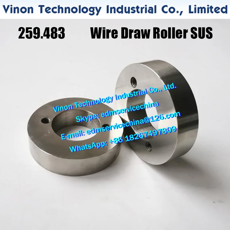

Agie 259.483 Wire Draw Roller (Stainless Steel type) 15.5xØ65.1mm for Agie Challenge,Classic,Evolution 590002254, 261183,002.254