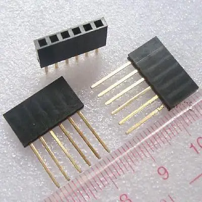 10st 6pin 2.54 Mm Stapelbaar 11Mm Lange Benen Vrouwelijke Header Shield Diy Elektronica Diy Elektronica Elektronica