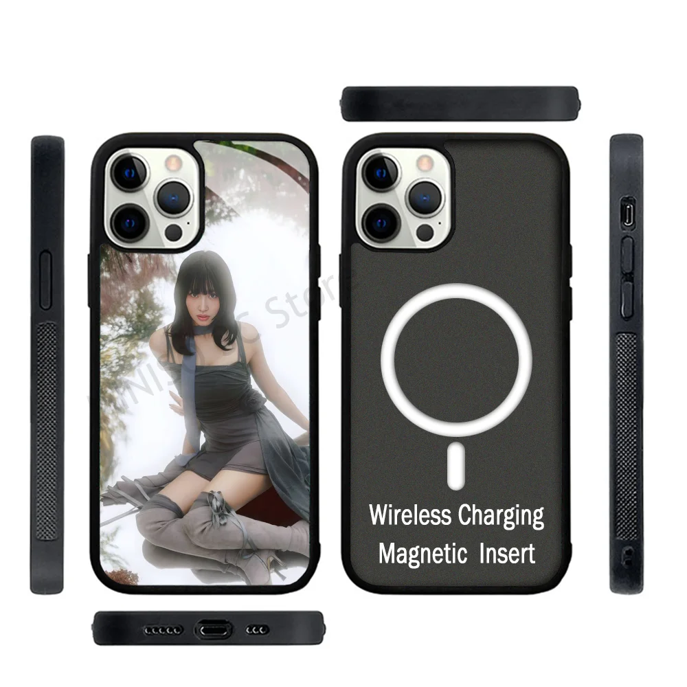 Momo Kpop T-Twice Girl Phone Case Strong Magnetic For IPhone 15 14 13 Pro Max 11 12 Mini For Magsafe