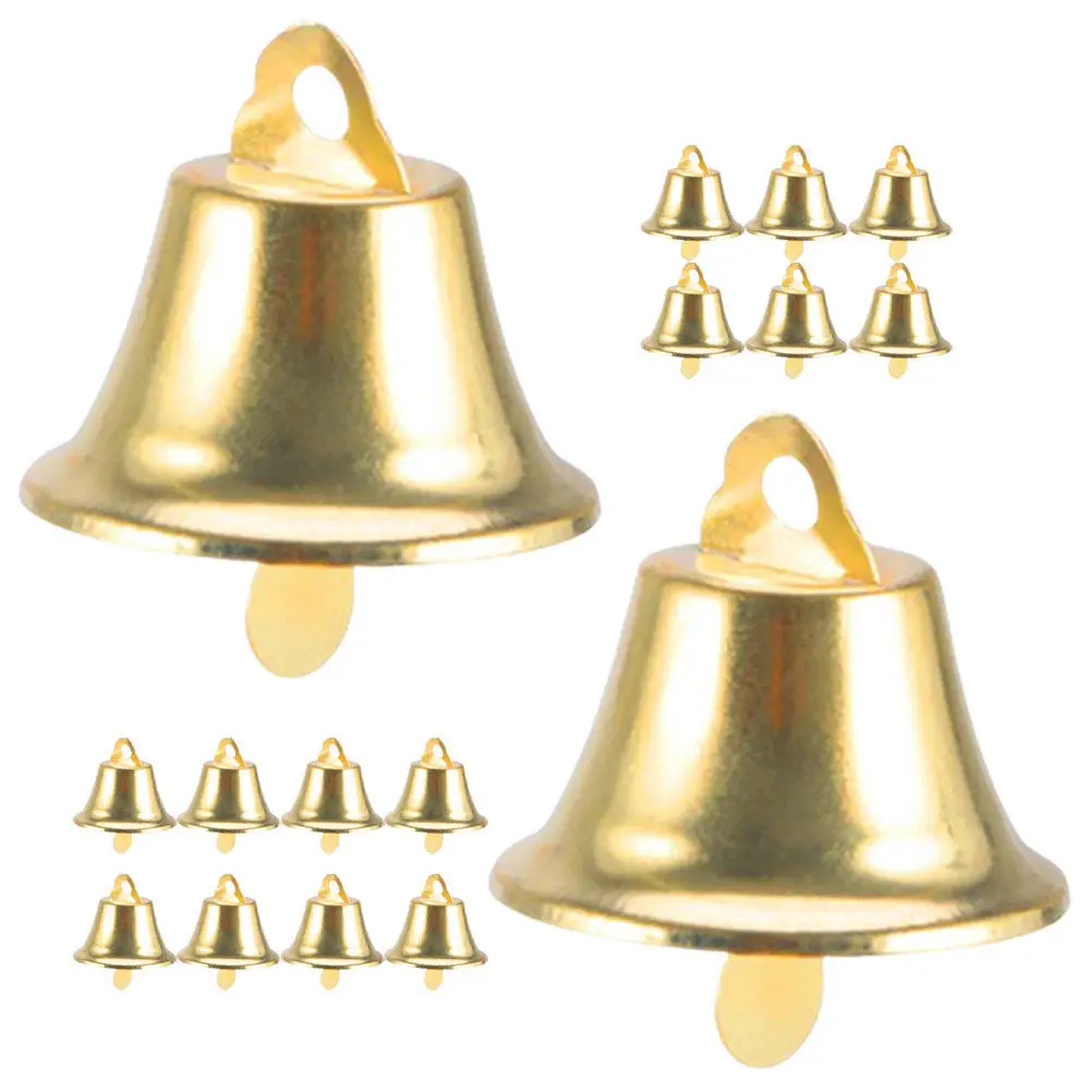 

100Pcs Gold Bells DIY Craft Bells Hanging Ornaments for Tree Decorations Unique Bell Pendants Vintage Wind Chime Accessories