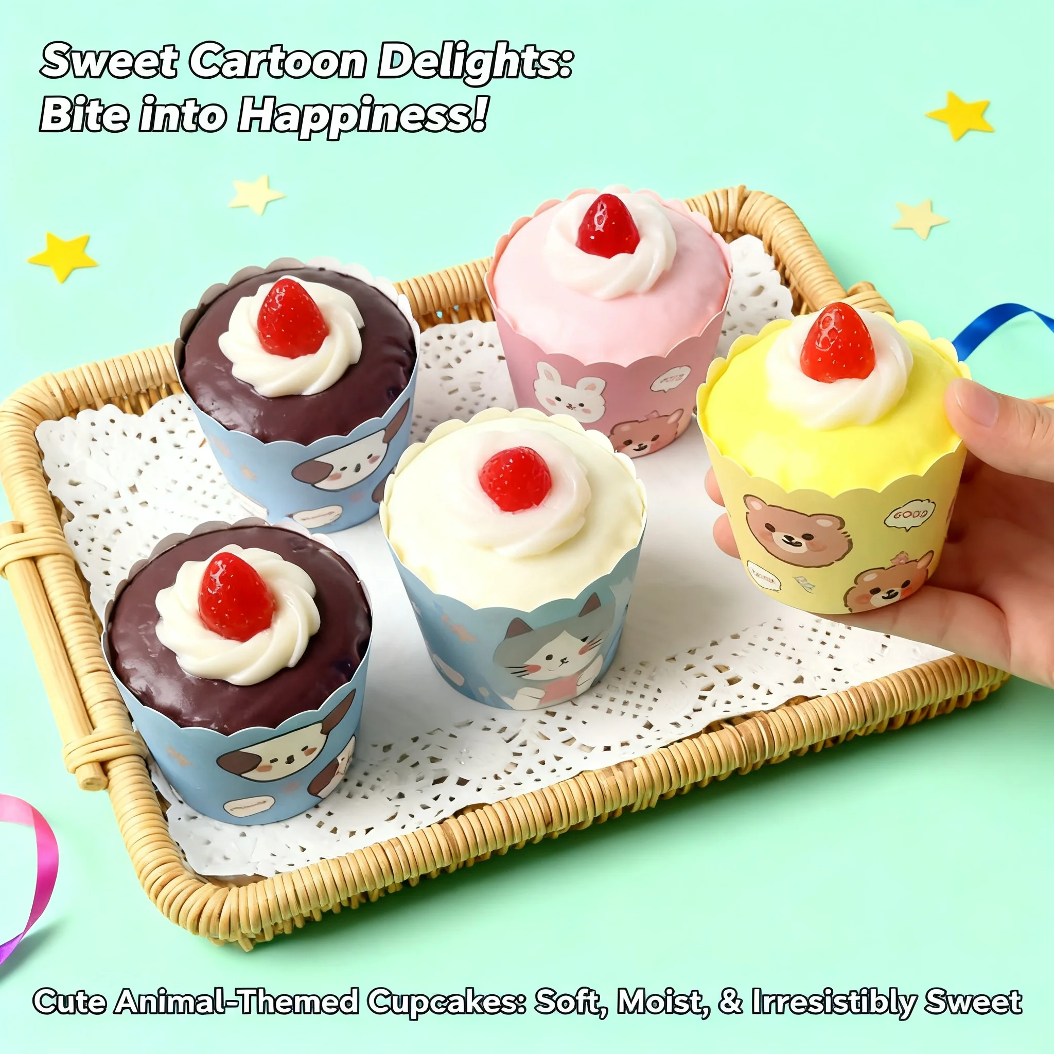 Weiches Quetsch-Erdbeercremekuchen-Spielzeug aus PU, langsam aufsteigend, Stressabbau-Geschenk, Dropshipping-Modell