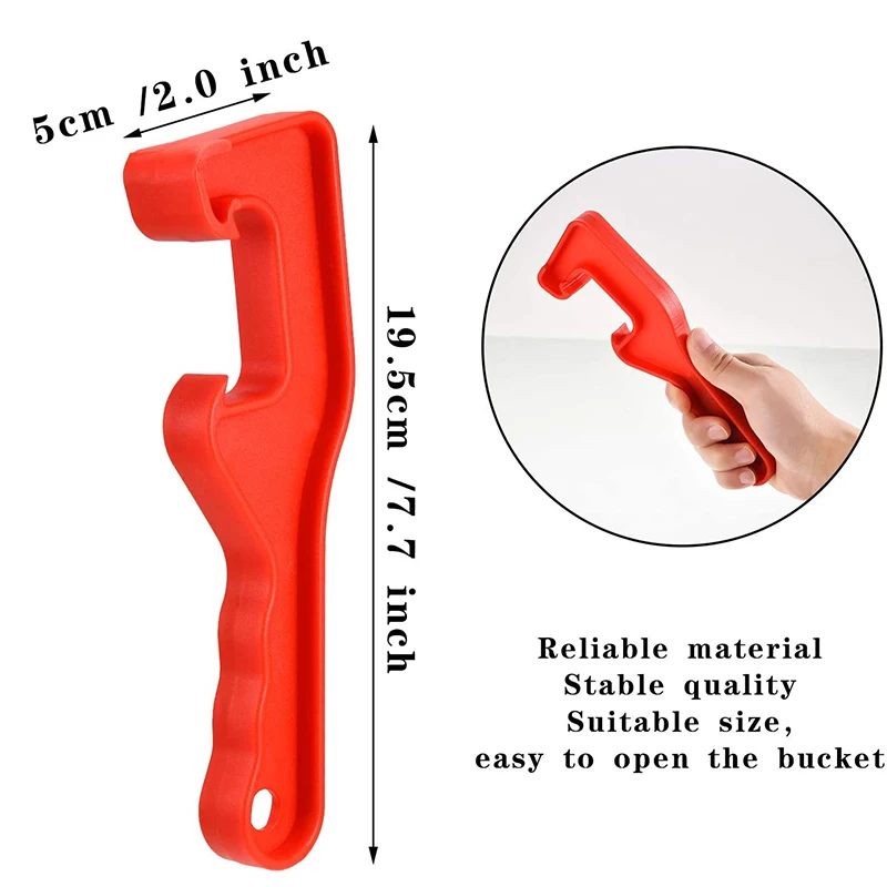 Plastic Gallon Bucket Lid Opener Wrench Paint Can Lid Opener Bucket for Home Office DIY Renovation Team Opening Tools