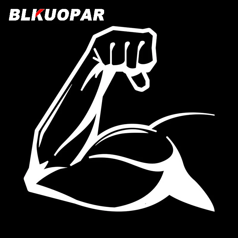 BLKUOPAR العضلات قوة لفتة سيارة ملصق الفينيل ملصق مضاد للماء انسداد خدش النوافذ دراجة نارية الديكور سيارة التسمية