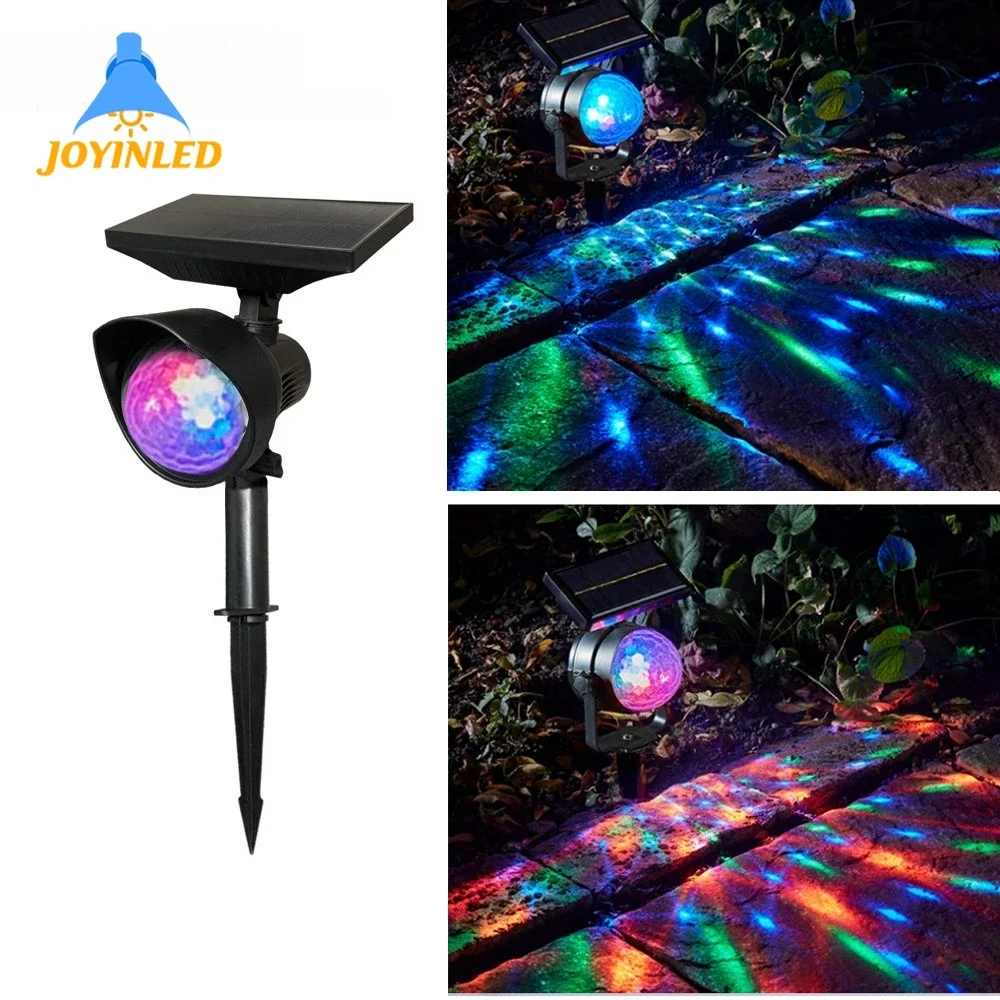 Outdoor Solar Rotating Lights Magic Ball Colourful Lawn Lamp Patio Garden Yard Decoration