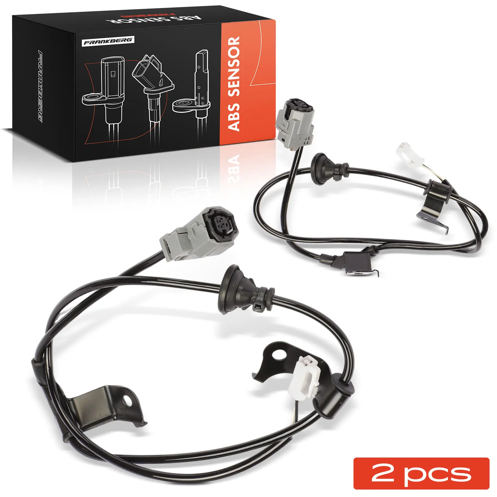 Frankberg 2x ABS Sensor Achteras Links Rechts voor Toyota Urban Cruiser P1 Yaris P9 2006-2014 1P2120 2ABS4900 1P2122 ALH35