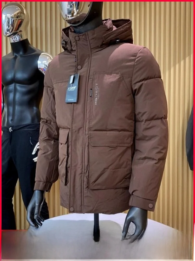 

Thiened хлопковое тютинское зимнее теплое водонепроницаемое повседневное пальто на молнии с украшением из полиэфирного волокна длинное молодежное пальто све