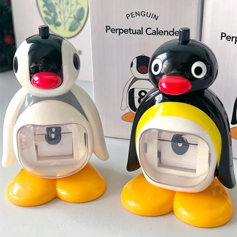 New Cute Pingu Pinga Penguin Calendar Figure Dolls Toys For Girls Kids Car Decoration 12CM