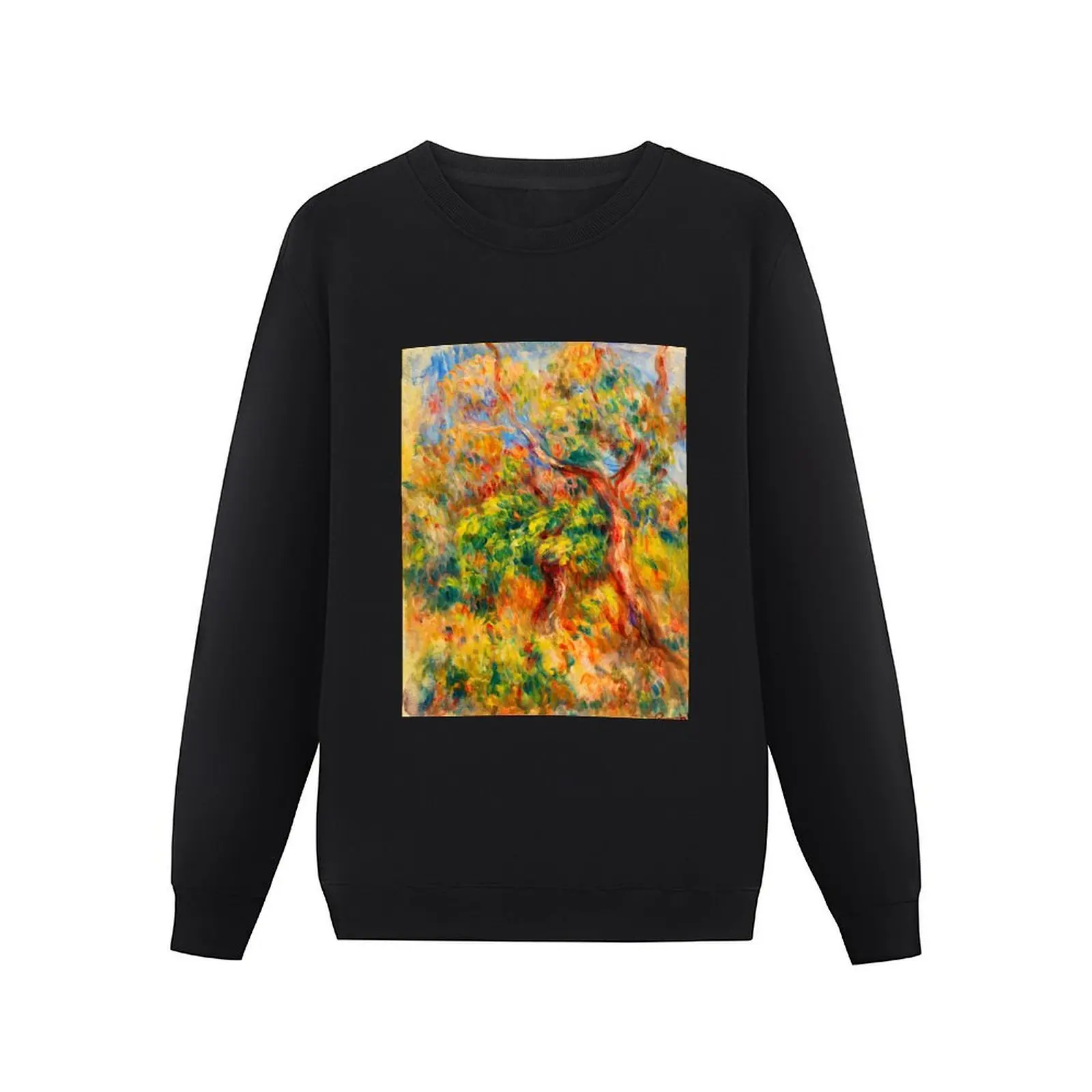 PIERRE-AUGUSTE RENOIR HD - Landscape (Paysage) (1916) Pullover Hoodie autumn tracksuit men men's clothing sweatshirt men