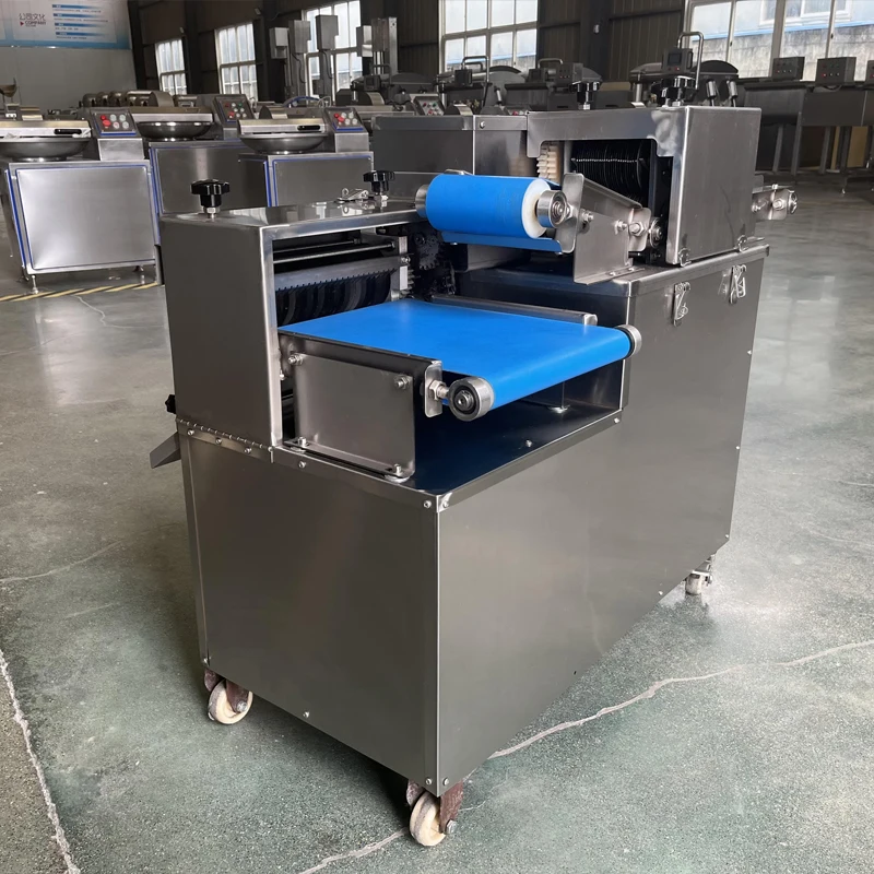

Small Electric Meat Cutter Automatic Cube Pork Beef One-Time Shaping Dicer 220V