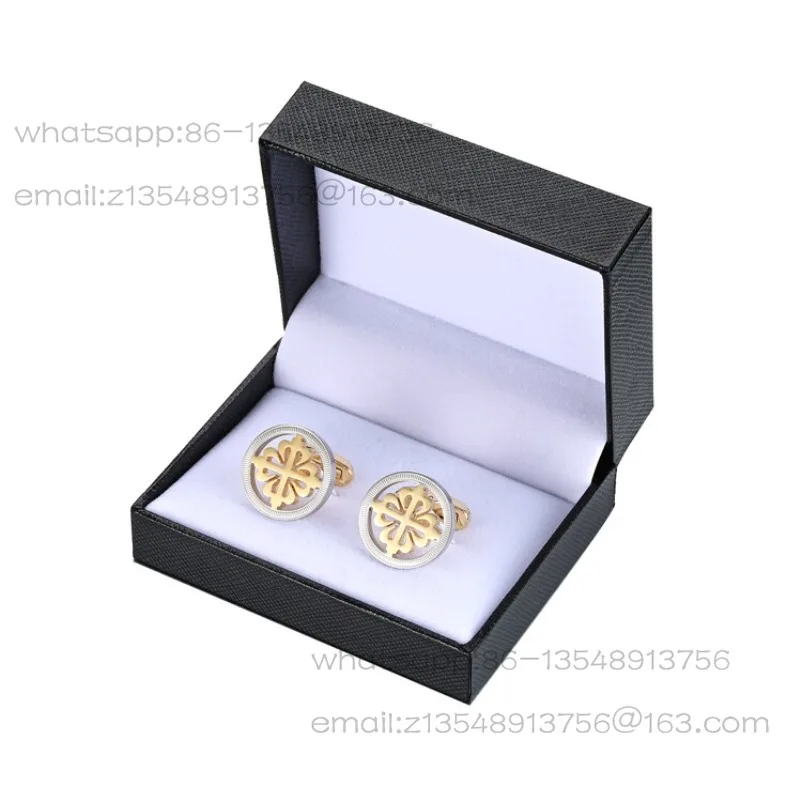 Light Luxury Gold Silver Cufflinks High-end Stainless Steel French Shirt Cuff Nails Men's Business Gifts