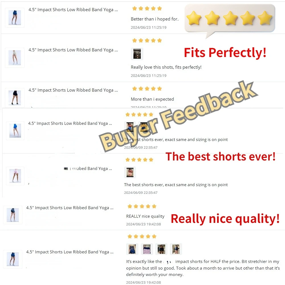 Impact Shorts Low Ribbed Band Yoga Shorts Seamless Scrunch Bum Workout Gym Shorts Booty Stretch Running Shorts Fitness Clothes