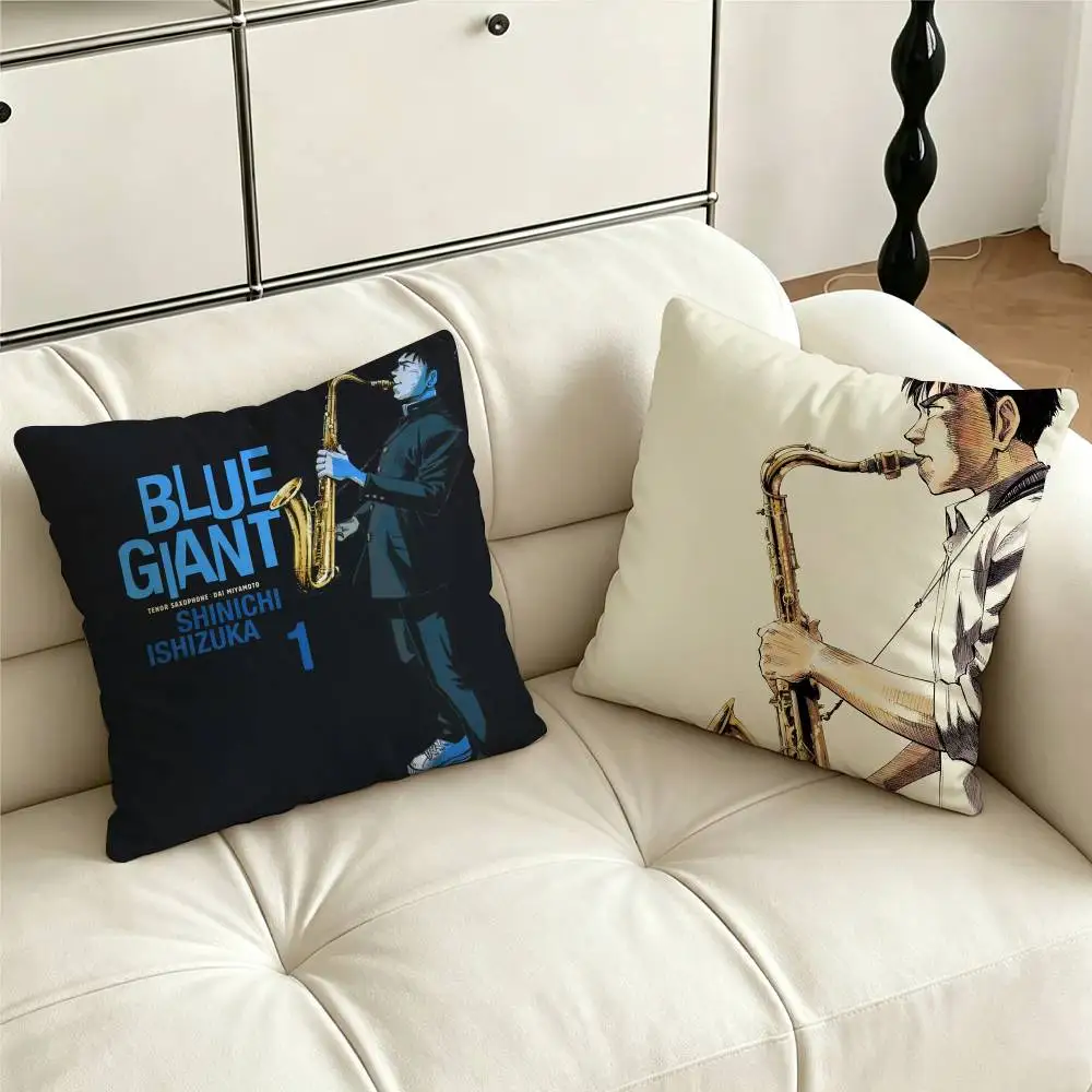 Anime B-Blue Giant Pillow Case for Sofa Living Room Home office Decor Protective Cover