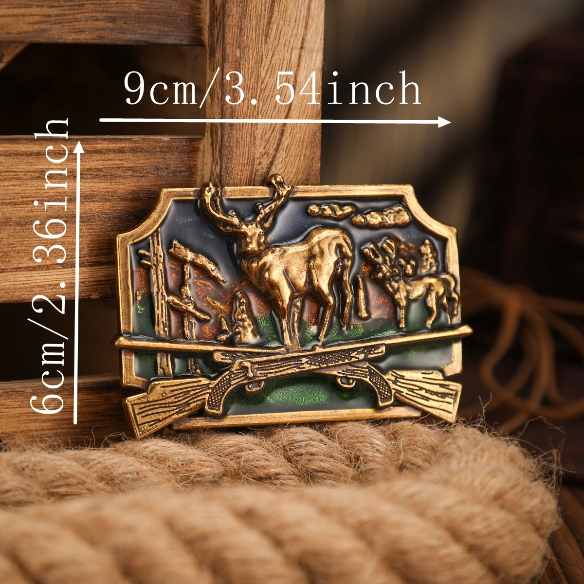 A Western-style Metal Belt Buckle, a Unique and Retro Belt Buckle