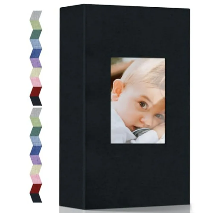 

Photo Album 4x6- Photos Linen Cover Photo Books with Horizontal, Slip-in Picture Albums for Family Wedding Anniversary Baby Vac
