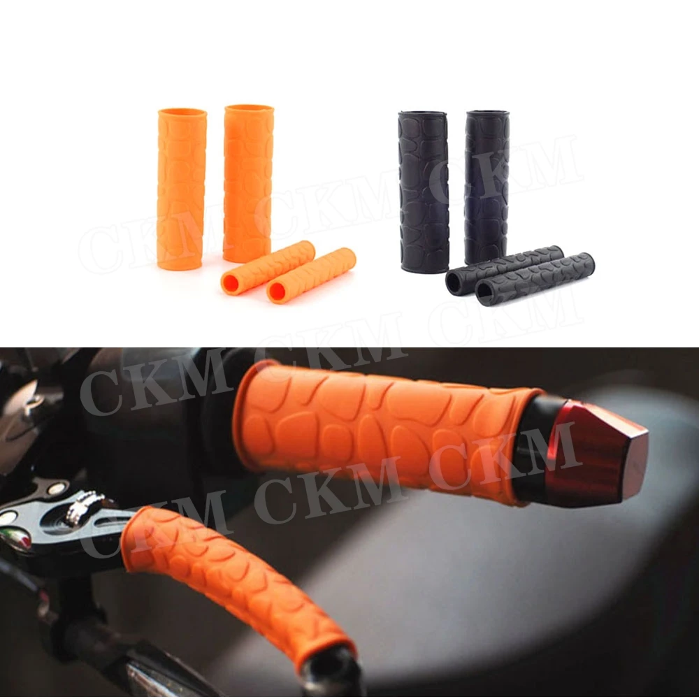 

4 Pcs/set Universal Motorcycle Brake Lever Protection Covers Anti-skid Rubber Brake Handle Sleeves Soft Rubber Cover