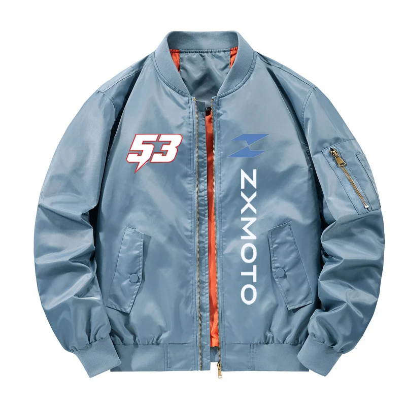 ZXMOTO Men's MA-1 Bomber Jacket Spring Autumn Stand Collar Air