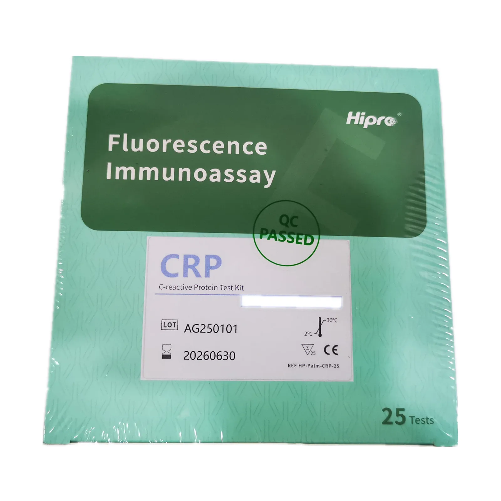 Hipro Palm Reader F HBA1C TSH HSCRP+CRP LH CtnI D-Dimer AFP PSA 25 Stück pro Box