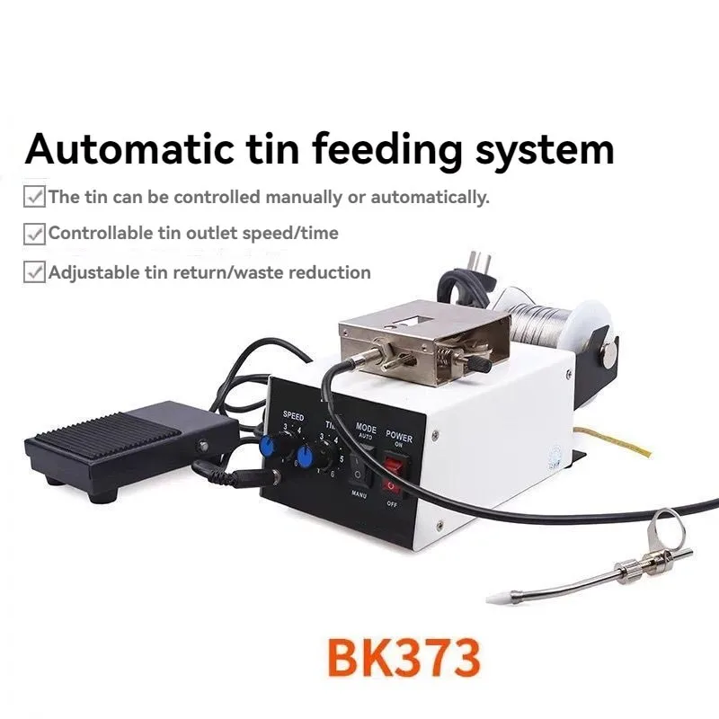 BK373 Automatic Solder Wire Feeder Manual & Auto Dual Mode Device For Phone Motherboard Rework Electronic Component Repair