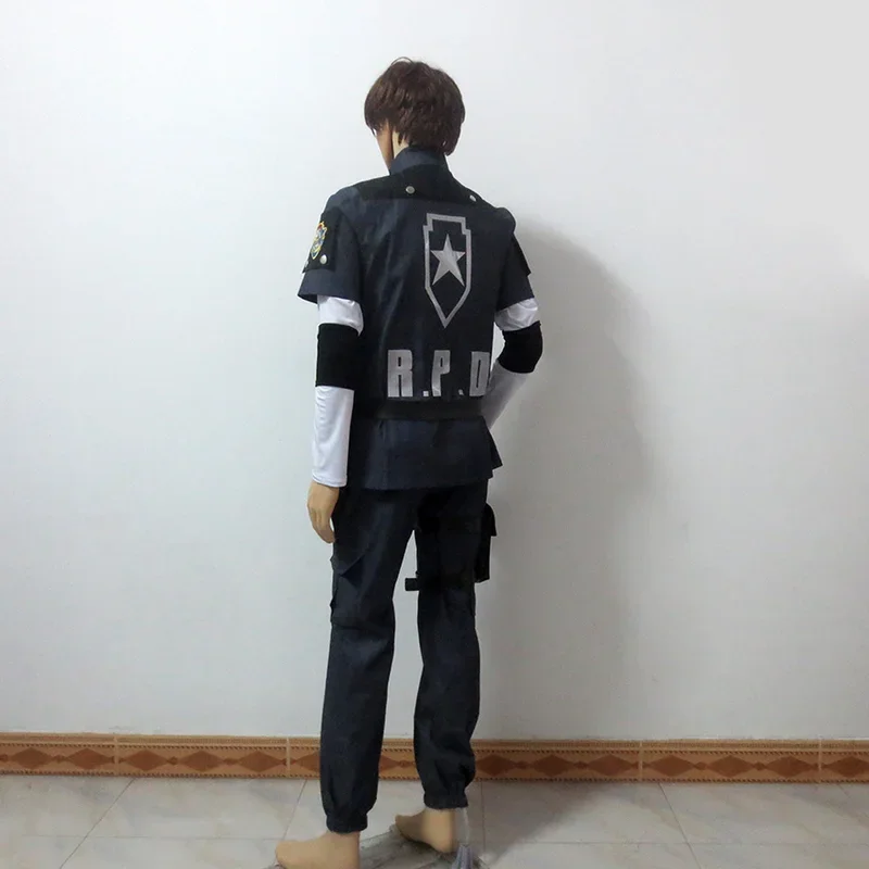 Leon Scott Kennedy RPD Cosplay Uniform Christmas Party Halloween Outfit Cosplay Costume Customize Any Size