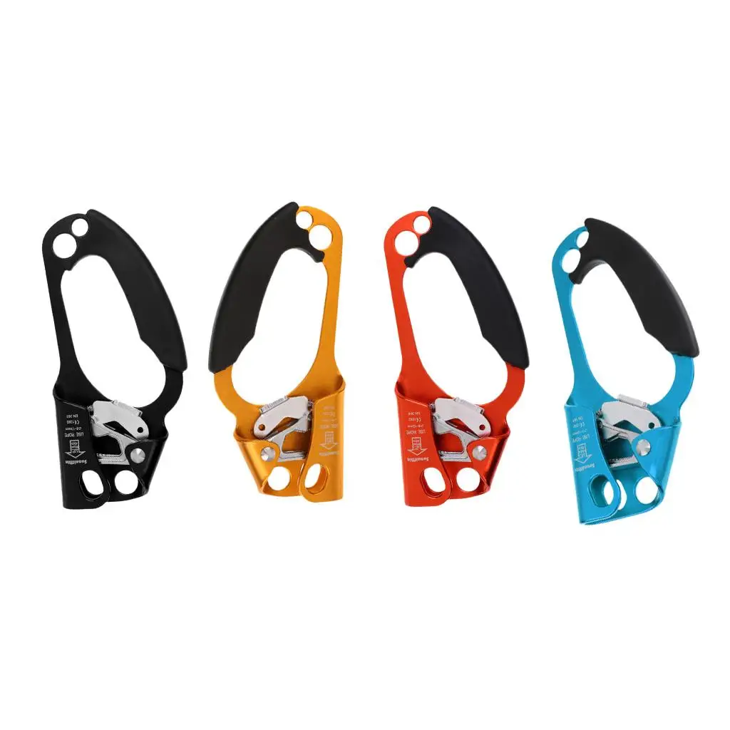 Outdoor Mountaineering Tree Climbing Hand Ascender for 8 -13mm Rope - Durable Aluminum Alloy