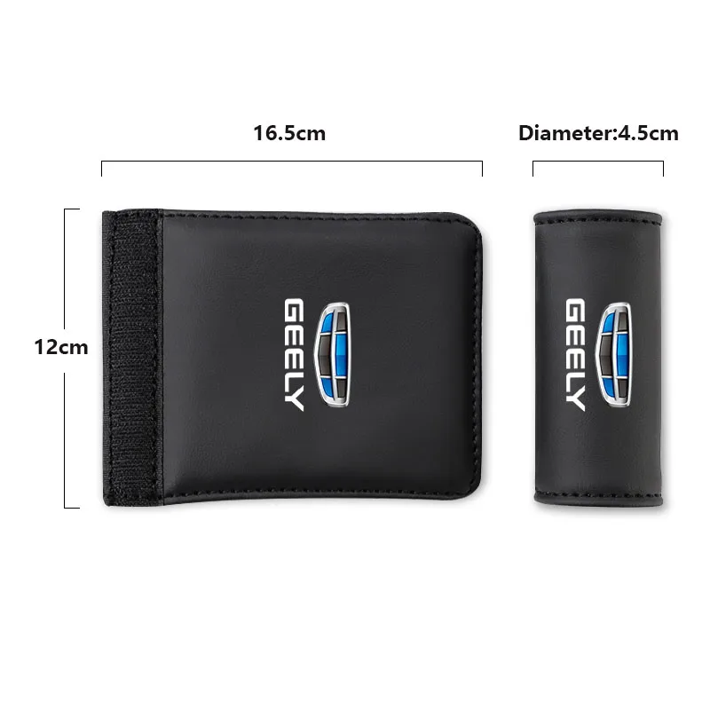 1 قطعة بولي Leather الجلود سقف مقبض المضادة للخدش حامي الحال بالنسبة لجيلي Boyue Haoyue Vision-X3 جديد emgrand Vision Binyue Emgrand-GS #2