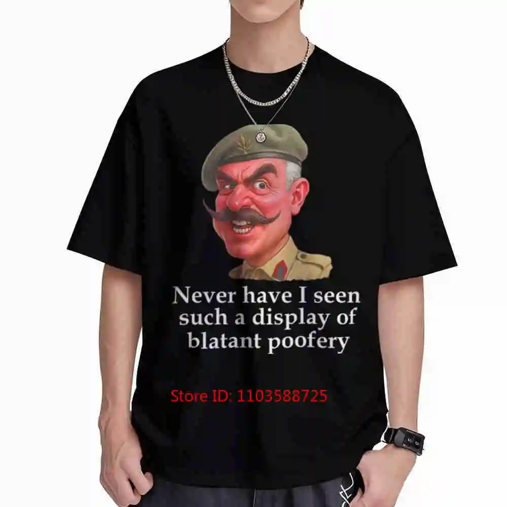 Blatant Poofery Sarcastic Quote Officer Short Sleeve Tee 100% Cotton T-Shirt