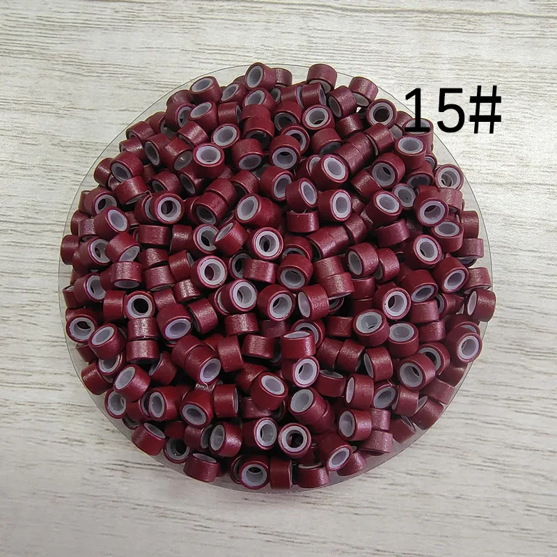 100 قطعة 503030 سيليكون الشعر الخرز 8 ألوان حلقة نانو الشعر التمديد مايكرو الخرز صالون مصفف الشعر Dreadlock أدوات الشعر التمديد #1