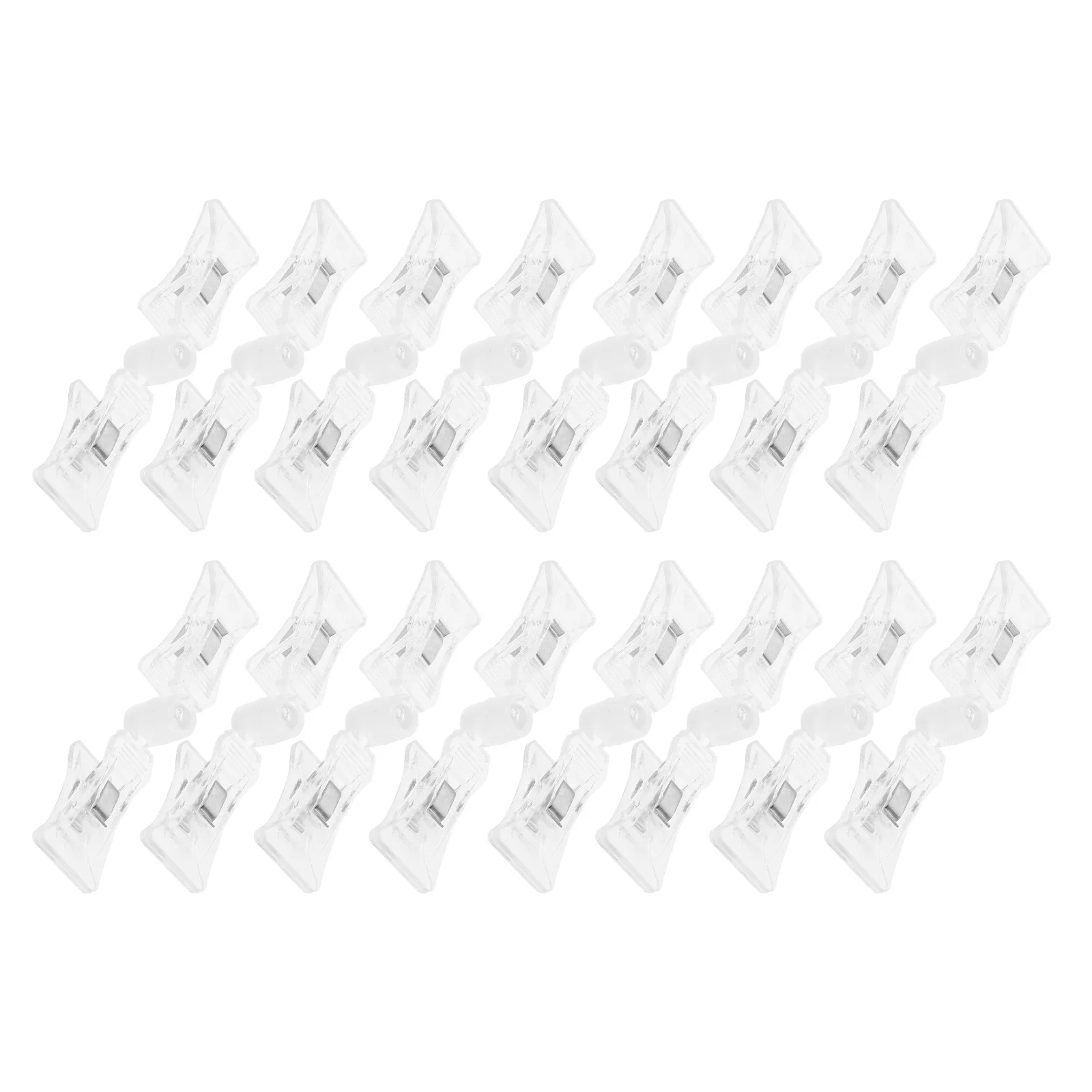 

20Pcs Transparent Sign Clips Retail Sign Clip Installation Shelf Tags Holder Adjustable Viewing Angle Display